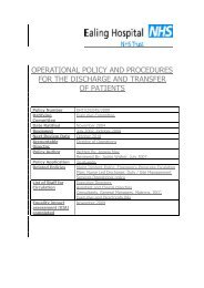 operational policy and procedures for the discharge ... - Nwlcn.nhs.uk