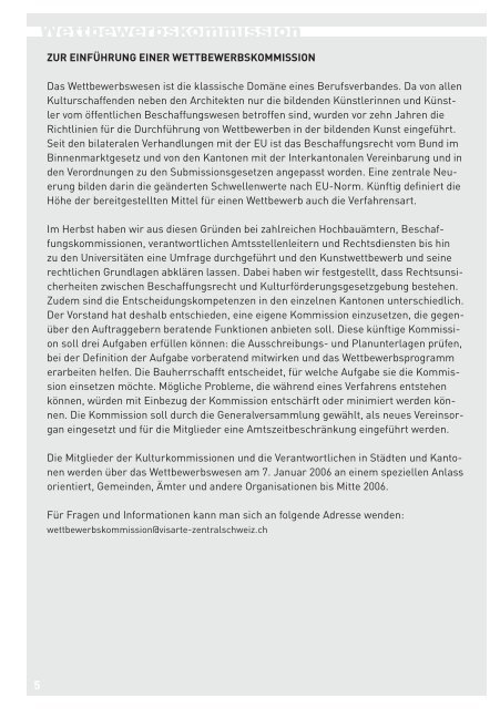 Jahresbericht 2005, PDF - visarte-zentralschweiz