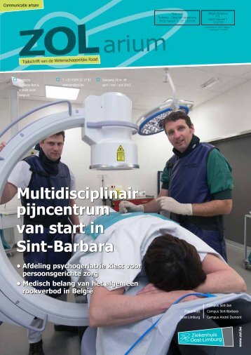 Multidisciplinair pijncentrum van start in Sint-Barbara - Ziekenhuis ...