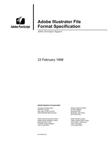 Adobe Illustrator File Format Specification - Adobe Partners