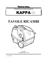 TAVOLE RICAMBI - High pressure washers