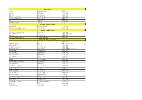 Listado Empresas OrduÃ±a Actualizado Junio 2012