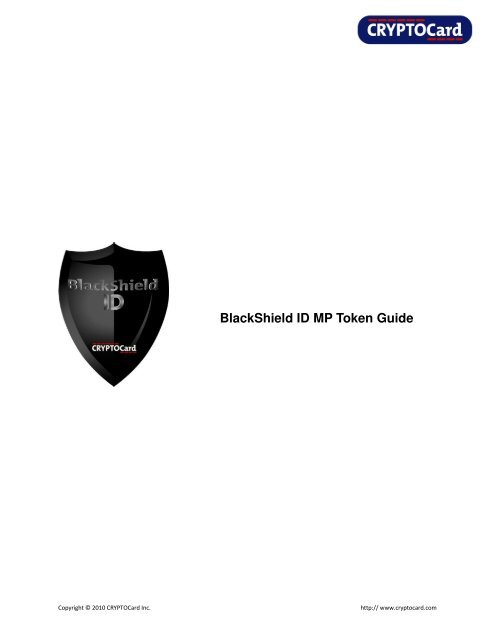BlackShield ID MP Token Guide - SafeNet