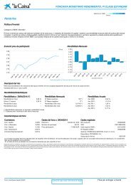 FONCAIXA MONETARIO RENDIMIENTO, FI CLASE ... - la Caixa