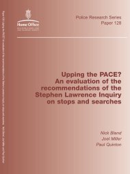 Upping the PACE? An evaluation of the recommendations of the ...