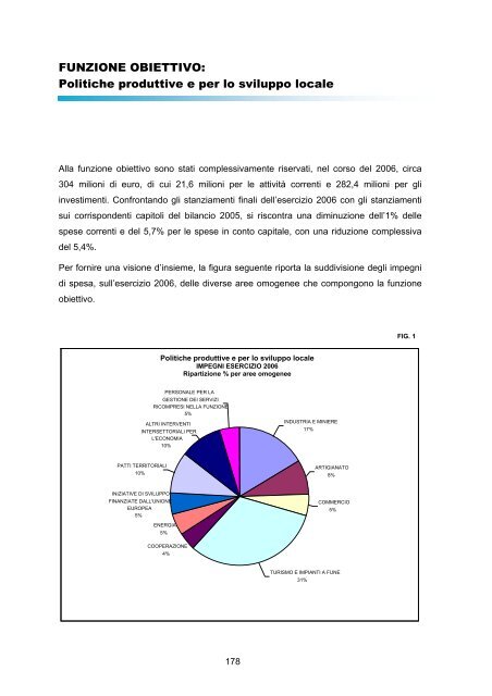 RAPPORTO DI GESTIONE anno 2006 - Giunta - Provincia ...