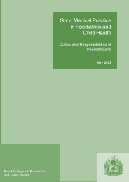 Good Medical Practice in Paediatrics and Child Health