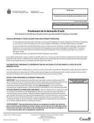 Formulaire Fondement de la demande d'asile (FDA)