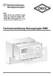 Fachmannanleitung Heizungsregler KMS - World of Heating