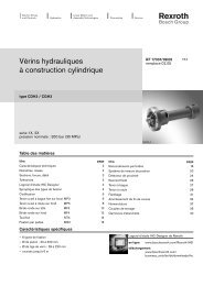 VÃ©rins hydrauliques Ã  construction cylindrique