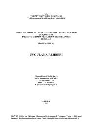 Uygulama Rehberi (III. Etap) - tc kayseri valiliÄi il gÄ±da tarÄ±m ve ...