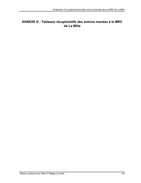 Document PDF - Réseau québécois des villes et villages en santé