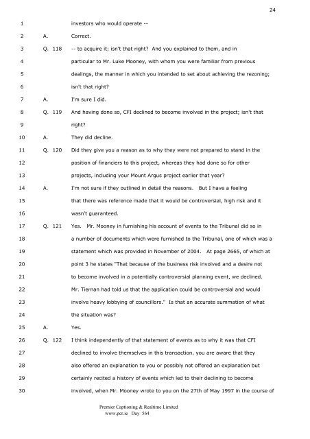 3 4 CHAIRMAN: Good morning Mr. O'Neill. 5 - The Tribunal of ...