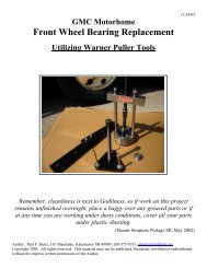 Front Wheel Bearing Replacement Procedures R1 - Bdub.net