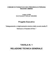 relazione tecnica generale del progetto definitivo