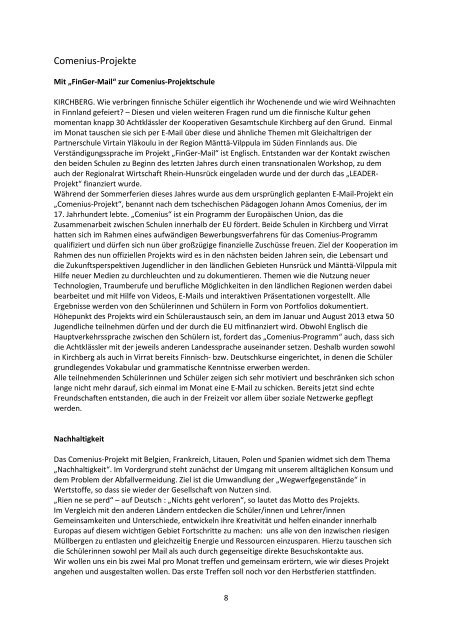 Elternbrief 2012/13 - Kooperative Gesamtschule Kirchberg