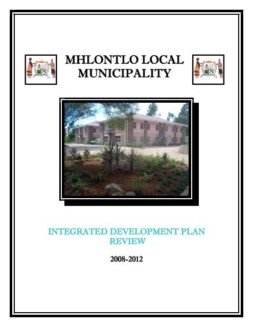 mhlontlo local municipality - Provincial Spatial Development plan