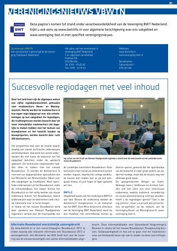 succesvolle regiodagen met veel inhoud - Nieman Raadgevende ...