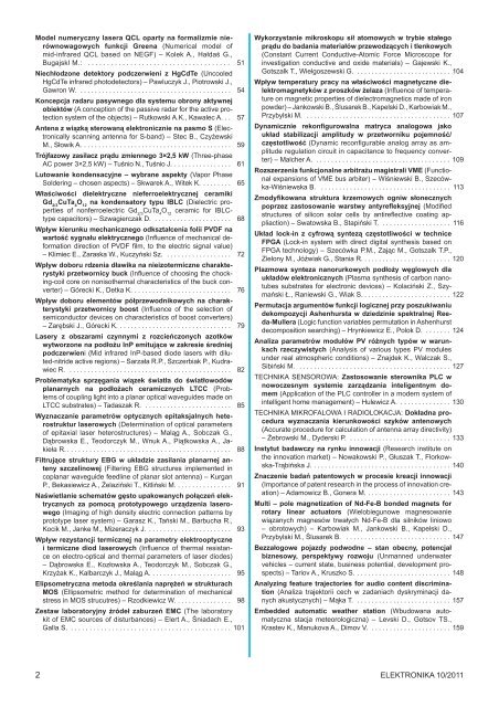 Elektronika 2011-10 I.pdf - Instytut SystemÃ³w Elektronicznych ...