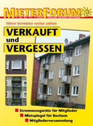 Den Stromfressern auf der Spur! Mieterverein ver