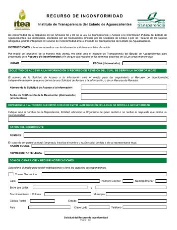 RECURSO DE INCONFORMIDAD - Servicios