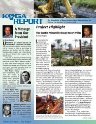 October - Koga Engineering & Construction, Inc.