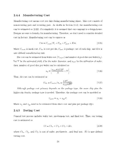 An Improved VLSI Test Economics Analysis System - Laboratory for ...