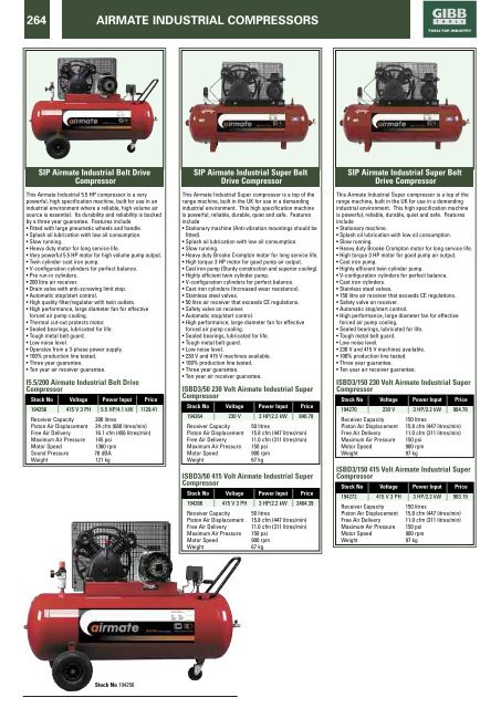 COMPRESSORS Contents - Gibb Tools