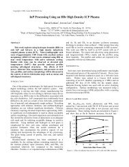 InP Processing Using an HBr High Density ICP Plasma - CS Mantech