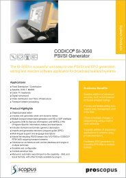 CODICO SI-3050 PSI/SI Generator - TBC Integration
