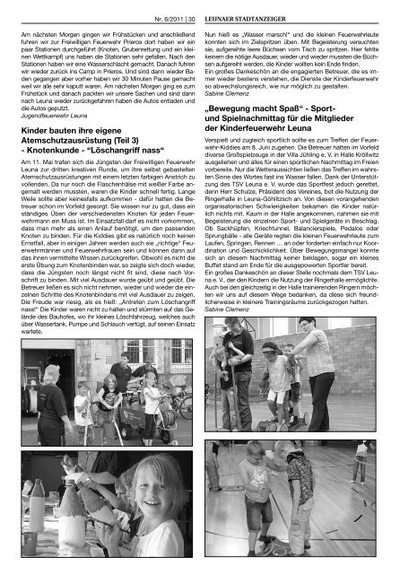 Leunaer Stadtanzeiger - Ausgabe 06/11 - Stadt Leuna
