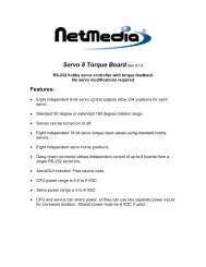 Servo 8 Torque Board Doc V 1.3 - Basic X