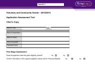 GAP Grants application and assessment form Appendix 2