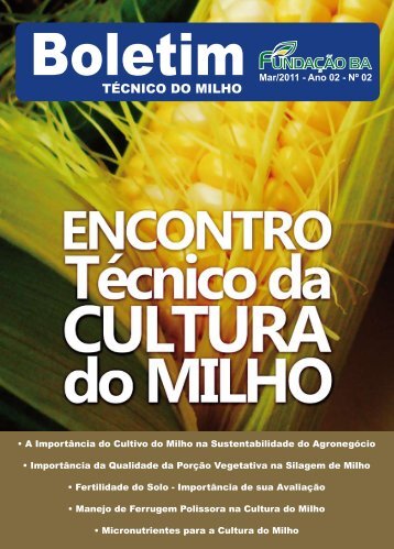 Boletim TÃ©cnico da Cultura do Milho - FundaÃ§Ã£o Bahia