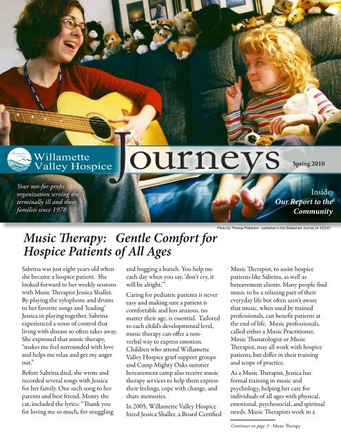 Music Therapy - Willamette Valley Hospice