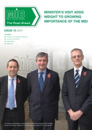 MIB Newsletter - the Motor Insurers' Bureau