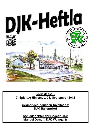 Heft vom 23.09.2012: DJK Willersdorf - DJK Hallerndorf