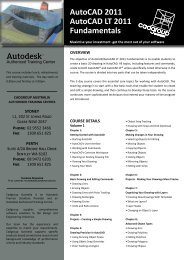 AutoCAD 2011 AutoCAD LT 2011 Fundamentals - Cadgroup