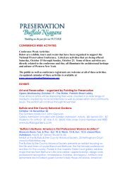 Complete Listing in Alpha Order - Preservation Buffalo Niagara