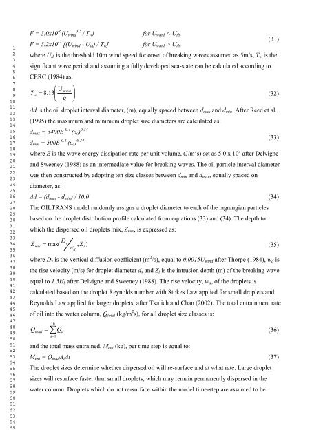 The oil spill model OILTRANS and its application to the Celtic Sea ...