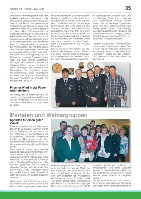 Mitteilungsblatt Gemeinde Burgthann