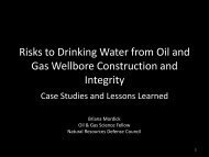 Risks to Drinking Water from Oil and Gas Wellbore Construction and ...