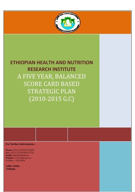 ethiopian health and nutrition research institute