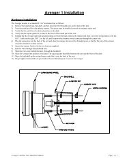 Avenger 1 Installation - Racepak Data Systems