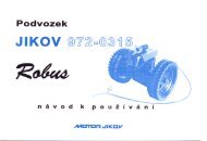 NÃ¡vod k obsluze â Podvozek ROBUS - motor jikov group