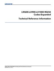 Christie LW600 Serial Communications Protocol-Expanded