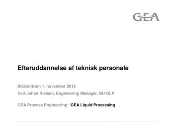 GEA Liquid Processing - Stålcentrum