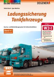 Band 4-I: Ladungssicherung Tankfahrzeuge - Degener