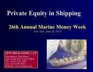 Private Equity in Shipping - Seward and Kissel