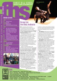 FHS Newsletter Summer 2012 - Forest Hill School